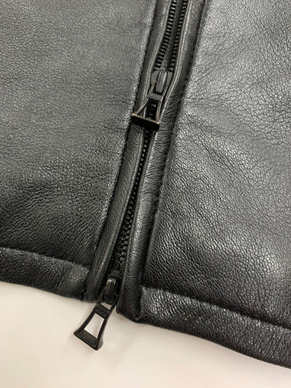 マンオブムーズ 3110-JK08 レザージャケット 2 ブラック 羊革レザー ITOFK19Y2CKE