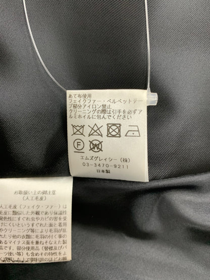 エムズグレイシー Ribboned Poncho 914524 ポンチョ 38 ブラック ITHOXQNA5II8