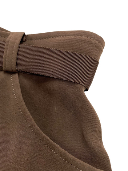 エムズグレイシー グログランリボン付きワイド 316506 パンツ 42 ブラウン ITR16V8PKA7I