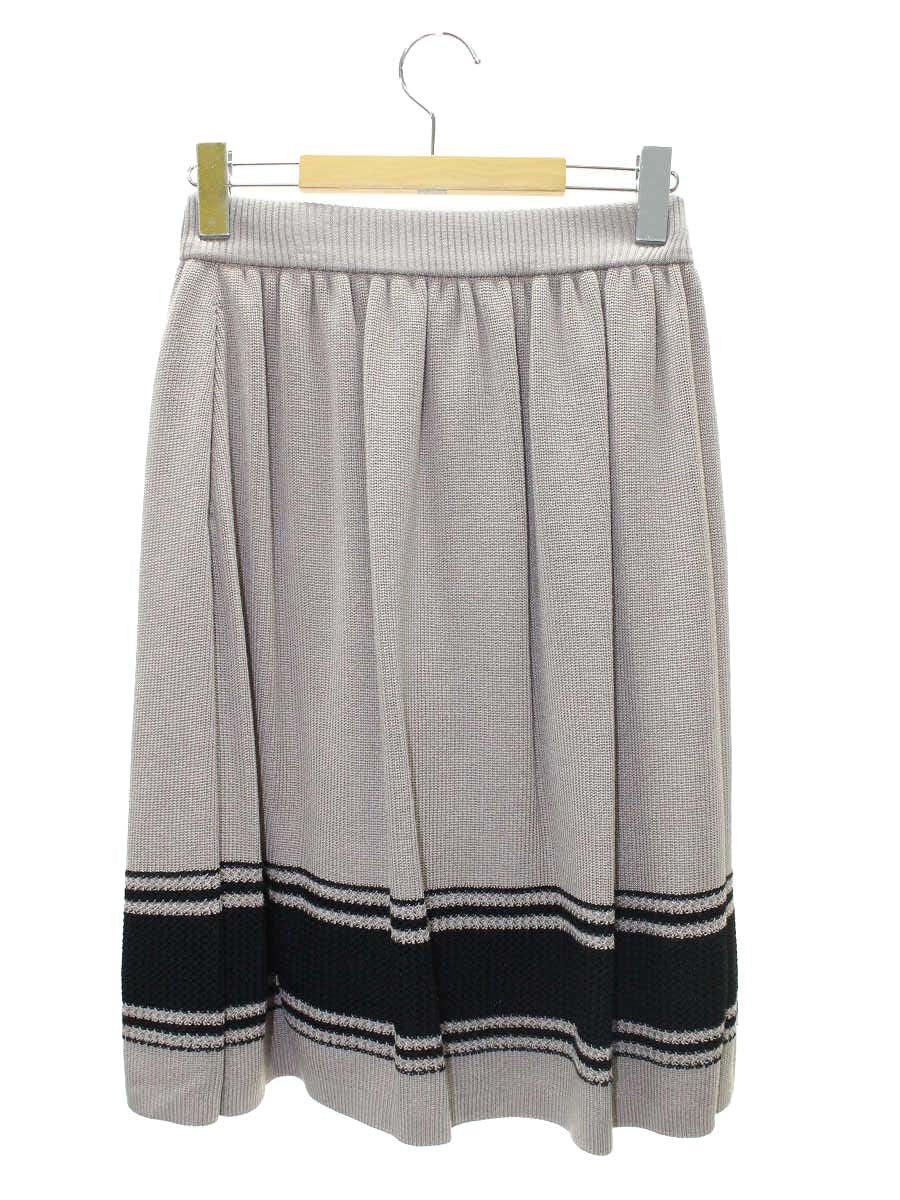 ルネ 6932527 スカート 36 ベージュ ニット ギャザー ITFEQRKH4RBC