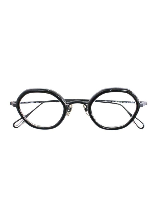 ユウイチトヤマ V.Reich U-142 メガネ ブラック チタン×アセテートフレーム 多角形型 ITOC2ERNAPTS