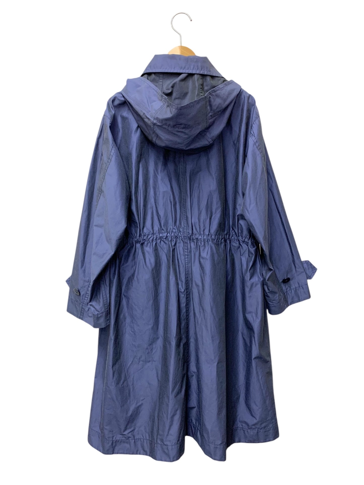 イッセイミヤケ シャンブレー テック コート M13FA048 2 ネイビー 形状記憶素材 撥水加工 ‘21AW IT3ZFZJ6SXAS 【SALE】