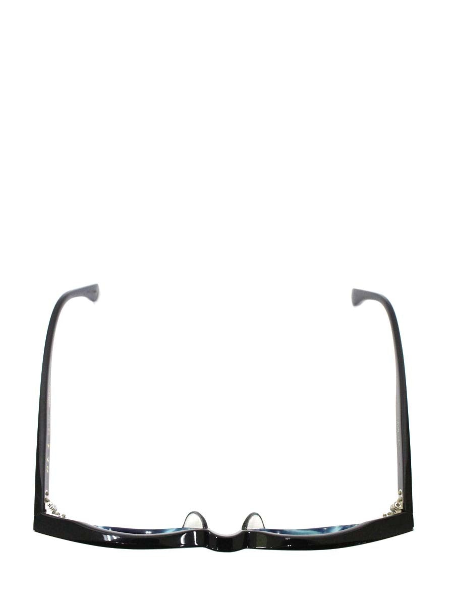 杉本圭(スギモトケイ) KS-130 メガネ ブラック/ブルーササ セルフレーム フルリム ウェリントン ITKOTEUDSGUM