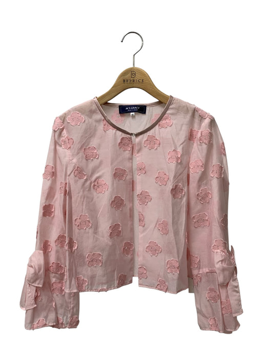 エムズグレイシー フラワーカットジャガーボレロ 514303 ボレロ 40 ピンク 花柄 IT93WE0RMKON