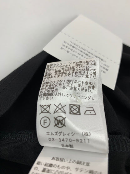 エムズグレイシー 015314 トップス 38 ブラック フリル ITCNNVS1S1QS 【SALE】