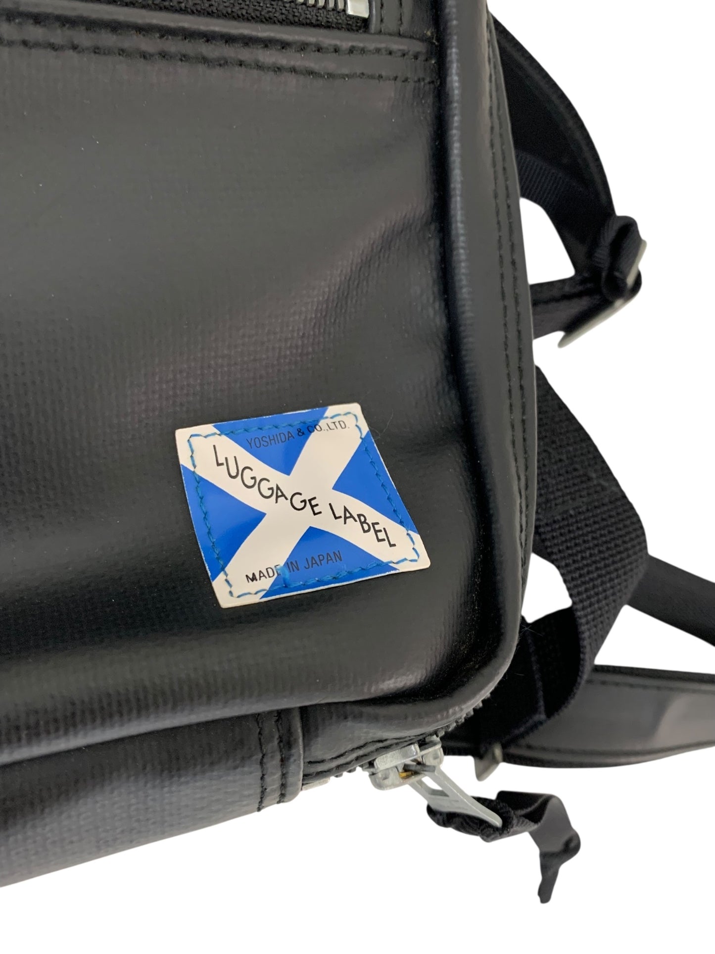 ラゲッジレーベル ショルダーバッグ ブラック 青バッテン ITN53A706K3C
