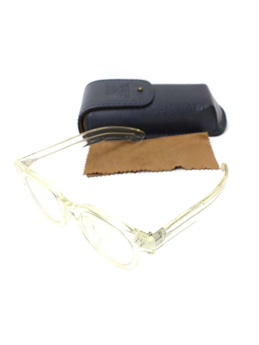 ジュリアスタートオプティカル ×ハイク コラボレーション FDR PL-005N メガネ 眼鏡 クリア フルリム セルフレーム ウェリントン IT9J353CLL8D