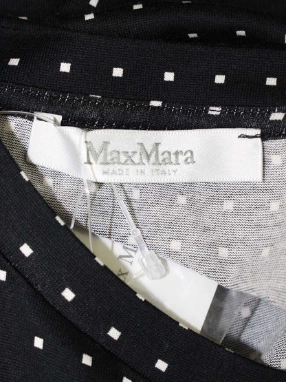 マックスマーラ 19410202600 カットソー M ブラック ドット 水玉 ITOHAALQ2KX0