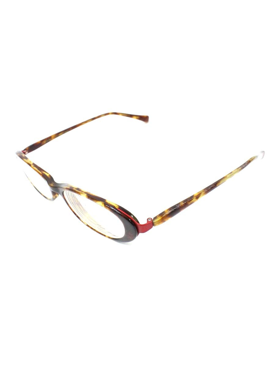 ベセペセ BP-3159 メガネ ブラウン/レッド セルフレーム フルリム オーバル ITYS6AUWFS4G