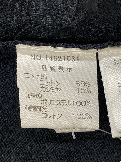 ハロッズ 14621031 カーディガン F ブラック フラワーモチーフ ITE5TVDHB6OG