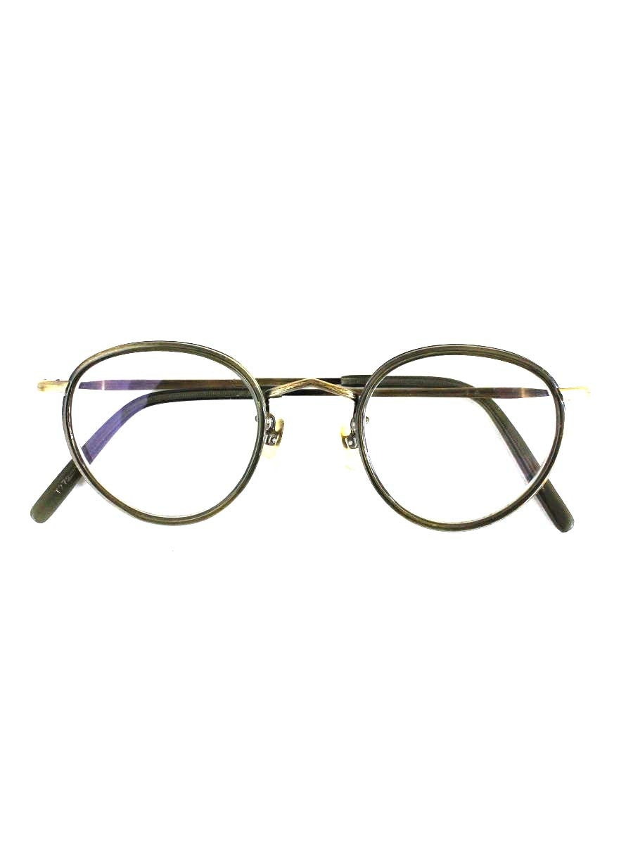 恒眸作 T272 メガネ ゴールド コンビフレーム ウェリントン ITMWM81U34VM
