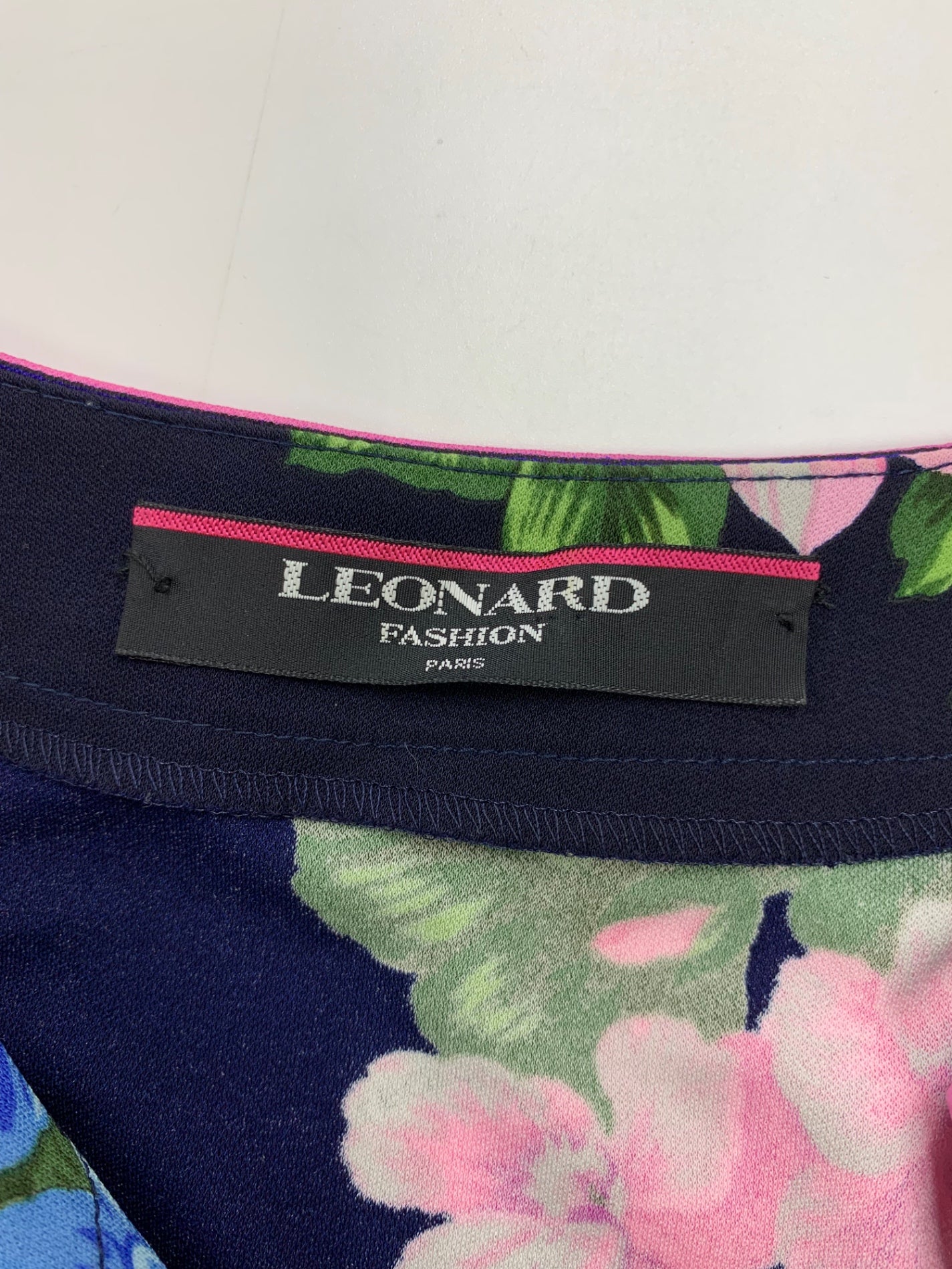 レオナールファッション 0189203 カーディガン LL ネイビー フラワーモチーフ ITMGKOBXQWRK 【SALE】