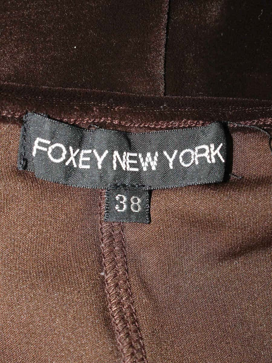 フォクシーブティック 18594 タンクトップ 38 ブラウン ベロア フラワービジュー ITZV8E550TEQ