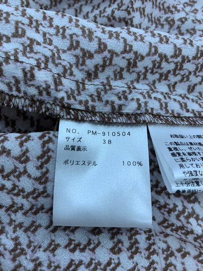 エムズグレイシー 910504 シャツ ブラウス 38 ブラウン ベロアリボン ハイネック IT38SKWAH7YM