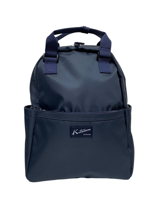 キタムラ リュック R-0776 10101 バックパック ネイビー ロゴ刺繍 ITD2UCLULYK2