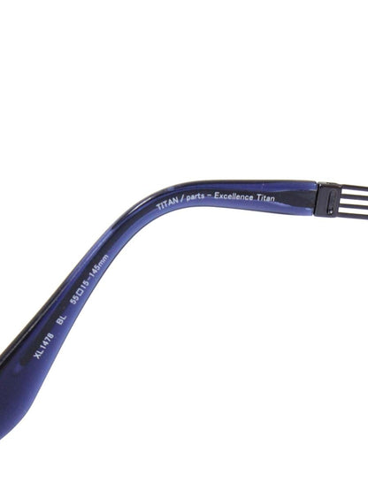 ラインアートシャルマン XL1478 メガネ ブルー チタンフレーム フルリム スクエア ITHWPLCFUATA