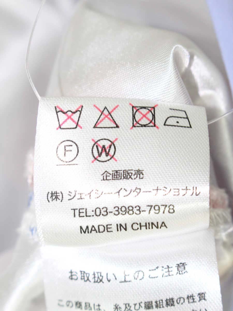 スーパービューティー ワンピース 42 ブルー フラワーモチーフ レース ITRVKWUIWRSN