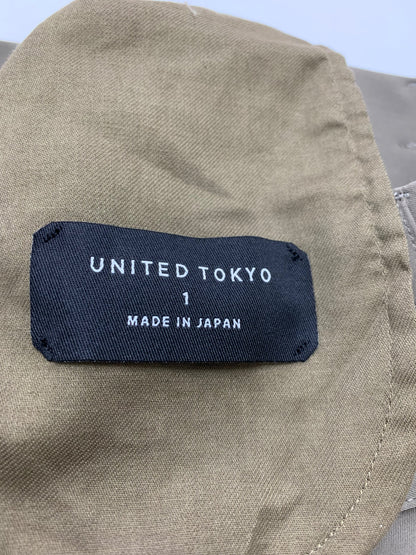 ユナイテッドトウキョウ ストリングクロスタックワイドパンツ 145540003 1 カーキグリーン IT3KVOGQ9D0G