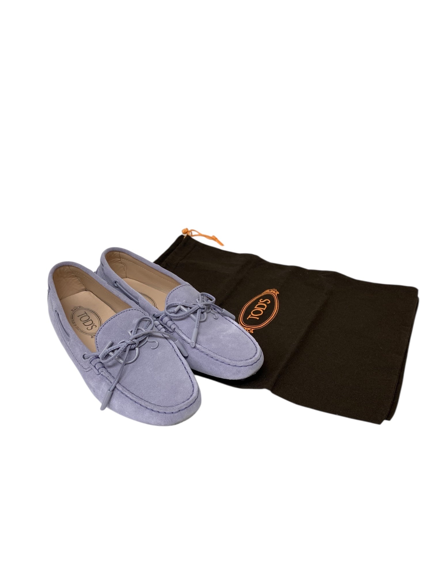 トッズ ドライビングシューズ 38 1/2 パープル スエード | 中古