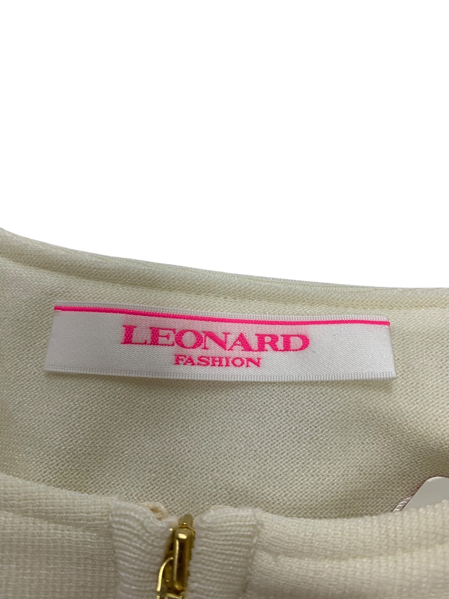 レオナールファッション 0347035 ジャケット 3 アイボリー フリル ビジュー IT57BZBDR06I 【SALE】