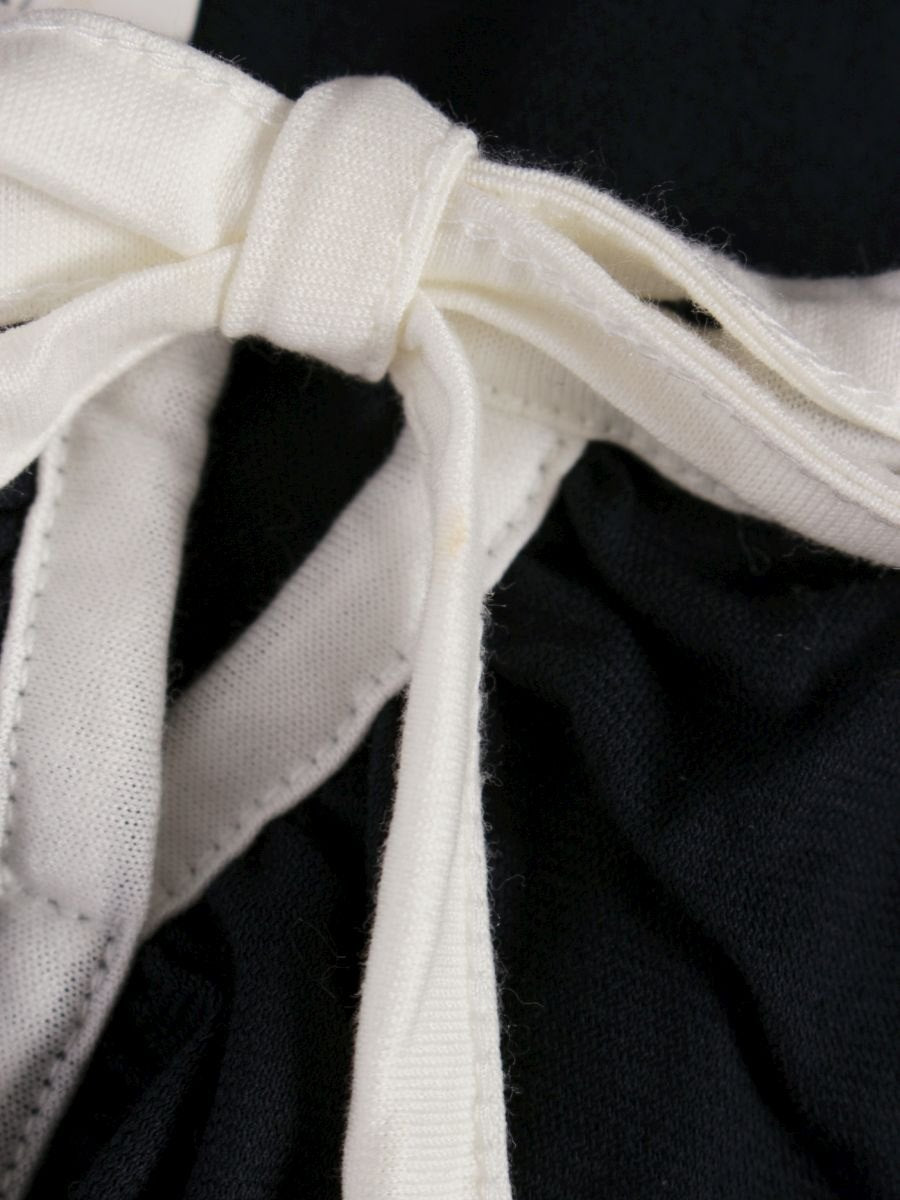 トゥービーシック W5P01-326-29 カットソー 3 ネイビー フリル リボン ITDQT6BYK2G7