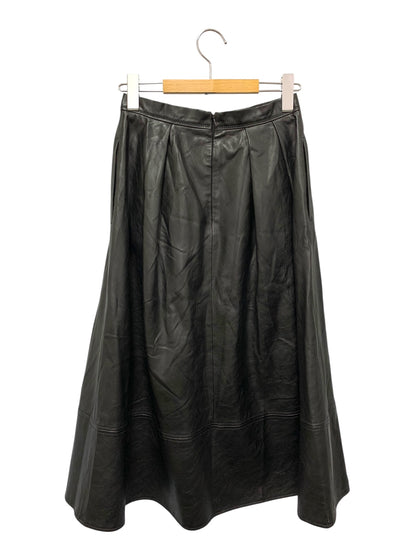 セルフォード CWFS194025 スカート 36 ブラック フェイクレザー フレア IT0MQT4LLI2M 【SALE】