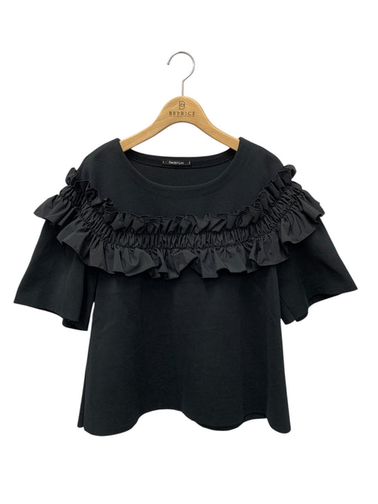 デイジーリン 06596 ニット 42 ブラック フリル ITKQ1WFWM12E