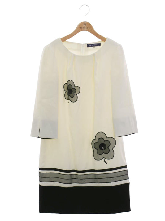 エムズグレイシー 321307 ワンピース 40 ホワイト スパンコール IT679XN0L8R2