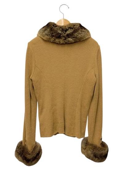 フォクシーブティック 16986 ニット セーター 40 ベージュ カシミヤニット チンチラファー付き ITPYCK2YL8YY