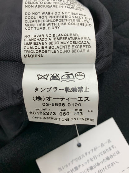 マックスマーラ 60162273 チェスターコート 40 ブラック ウール IT0OJ78I8672