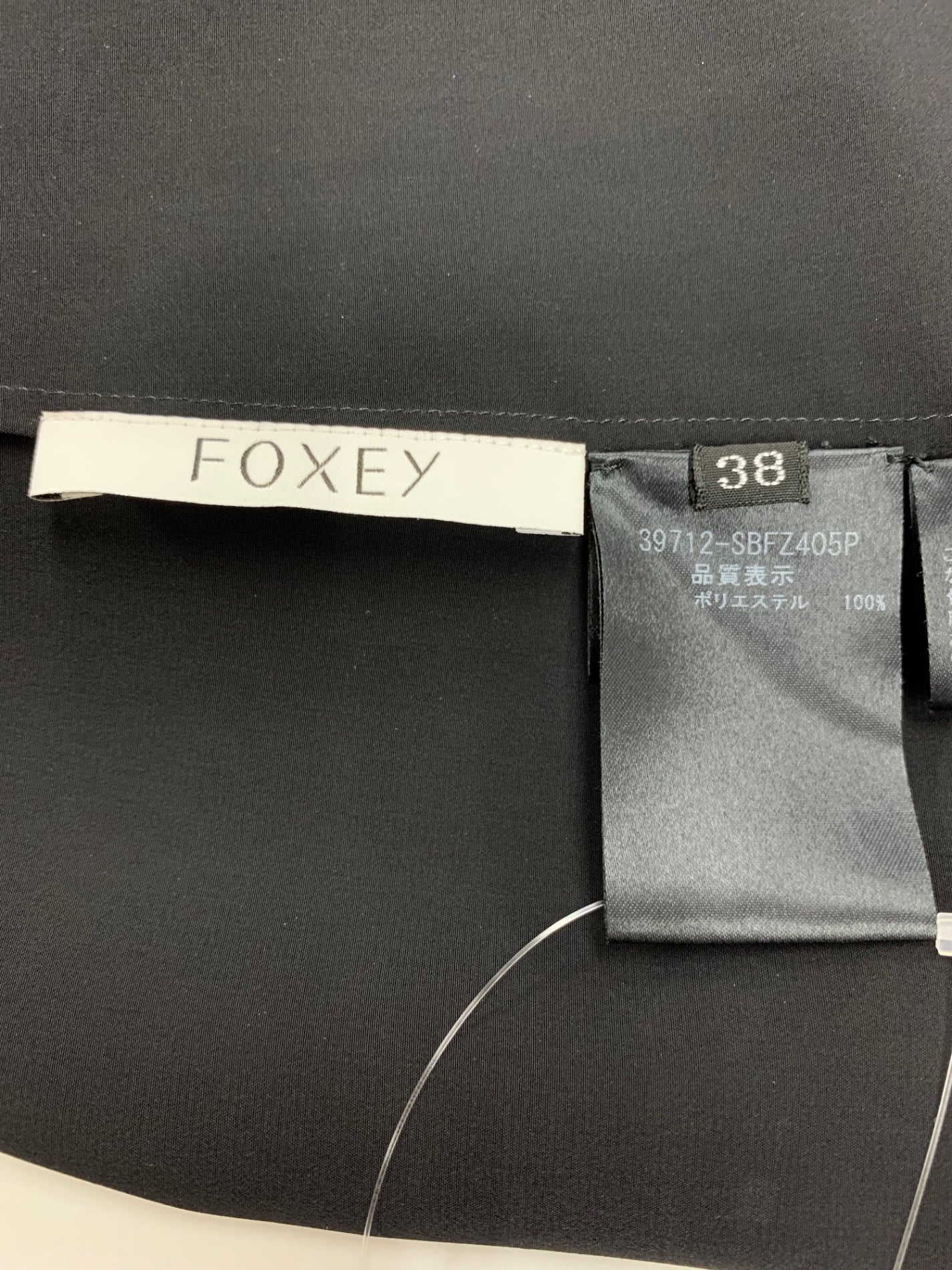 フォクシー 39712 カットソー 38 ブラック ボウタイ IT8I9JA1W5KK