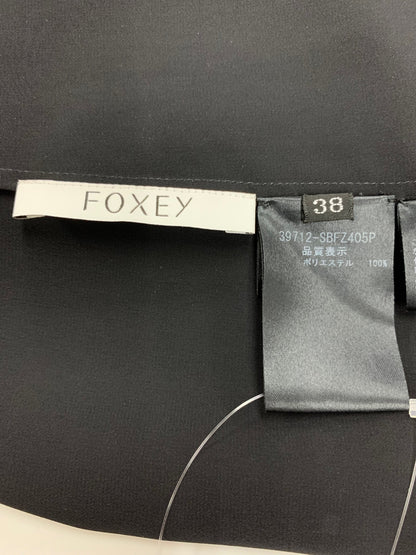 フォクシー 39712 カットソー 38 ブラック ボウタイ IT8I9JA1W5KK