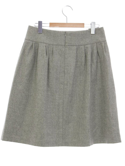 フォクシーブティック  Skirt Twin Button 35151 スカート 40 グレー ウール ITM6VTA5MI66 【SALE】