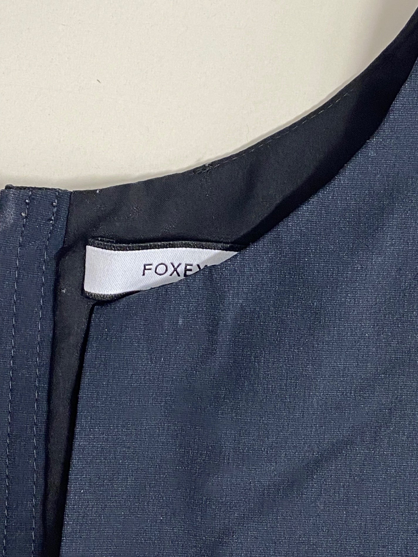 フォクシーニューヨーク ドレス NY ウォッシャブルナイト 35967 ワンピース 38 ネイビー IT8AWI94MMI7