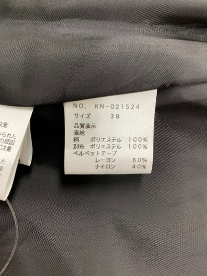 エムズグレイシー 021524 ワンピース 38 ブラック フラワーモチーフ ITTC7L6W6HBI
