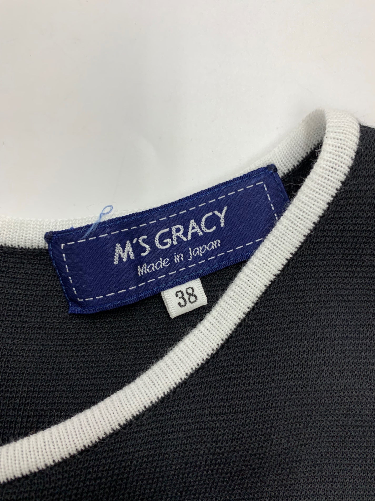 エムズグレイシー 411108 ワンピース 38 ブラック ローズモチーフ IT10ZWPS8C0K