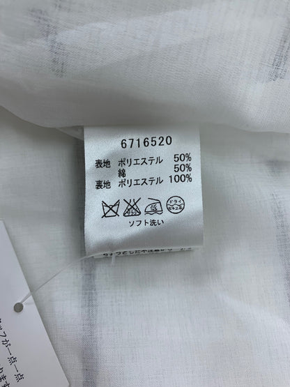 ルネ 6716520 ワンピース 36 ホワイト Vネック ボーダー ITET86P69WQO 【SALE】