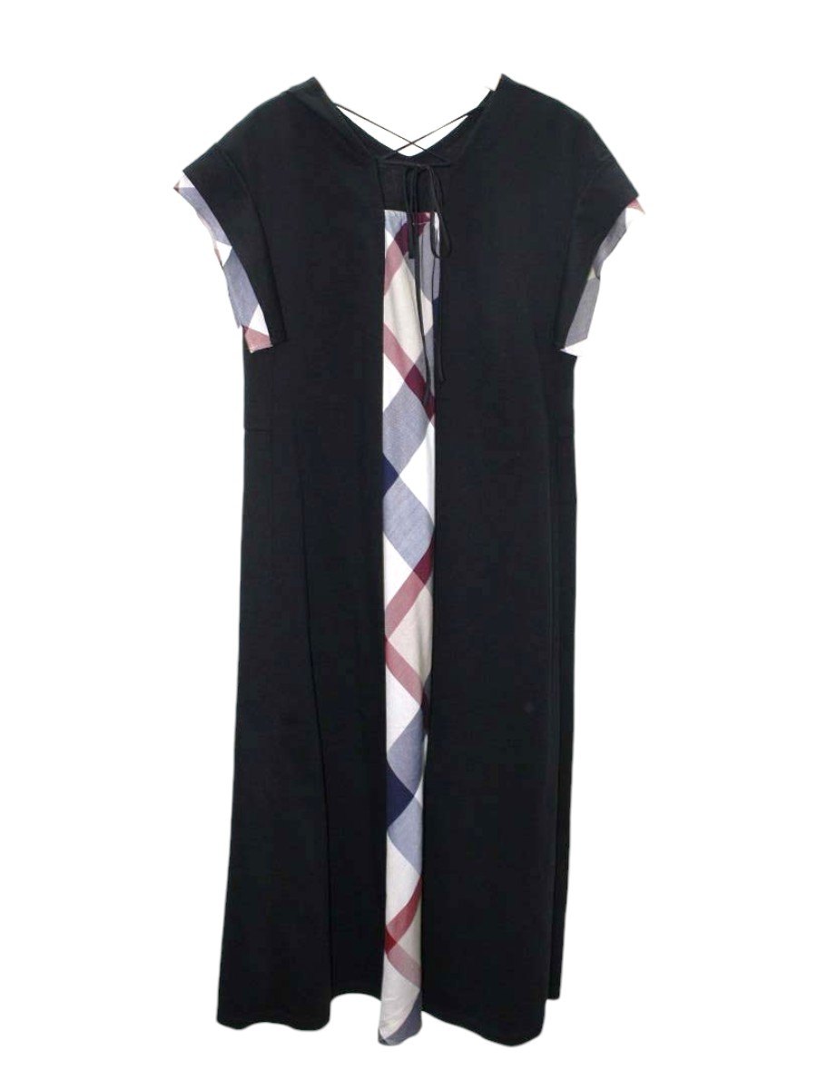 ブルーレーベルクレストブリッジ コンパクトクリアーポンチAラインワンピース 55J62-776-09 ワンピース 36 ブラック ITUNCD7UV2ZG