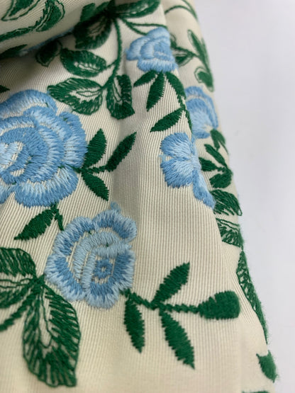 エムズグレイシー Flower pattern Embroidery Dress 911307 ワンピース 40 ベージュ フラワーモチーフ ITN04Z5OR7UO