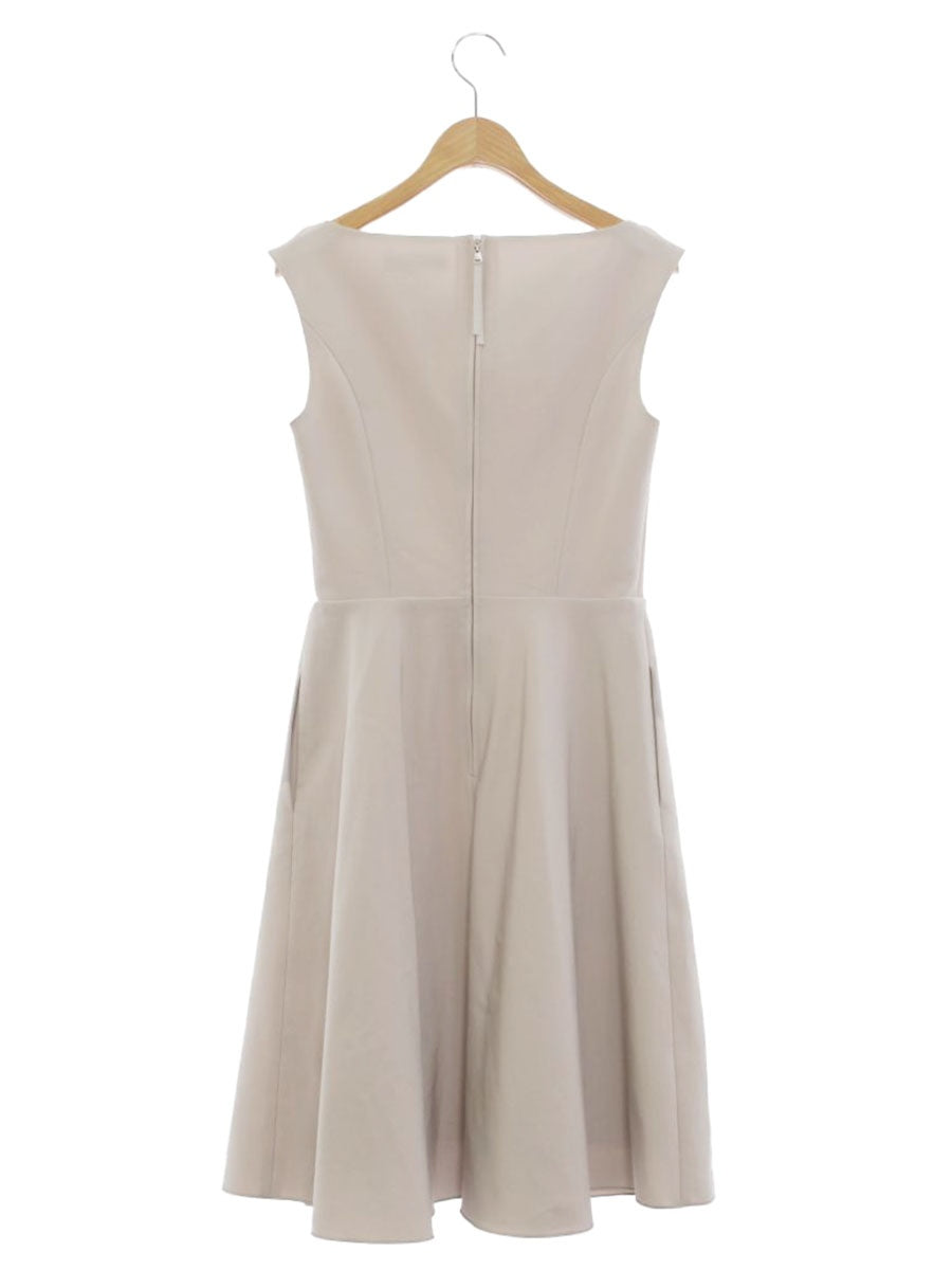 フォクシーニューヨーク 35605 ワンピース 38 グレージュ V字ネック IT2NHLCOGNRZ