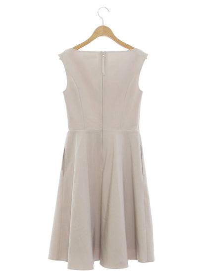 フォクシーニューヨーク 35605 ワンピース 38 グレージュ V字ネック IT2NHLCOGNRZ