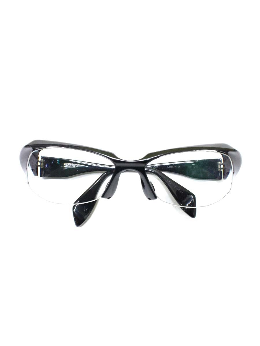 ファクトリー900 FA-208 メガネ ブラック ハーフリム セルフレーム ITI6TBNM75YA