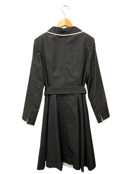 エムズグレイシー 529102 スプリングコート 38 ブラック バイカラー IT0CEU7KC0AE