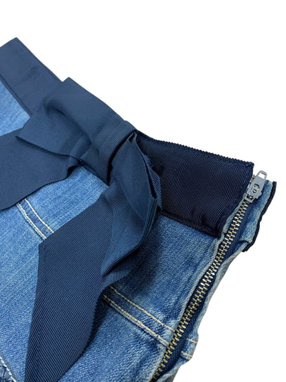 トゥービーシック W5S03-410-29 デニムスカート 40 ネイビー スパンコール リボン ITCUW3U11DH8 【SALE】