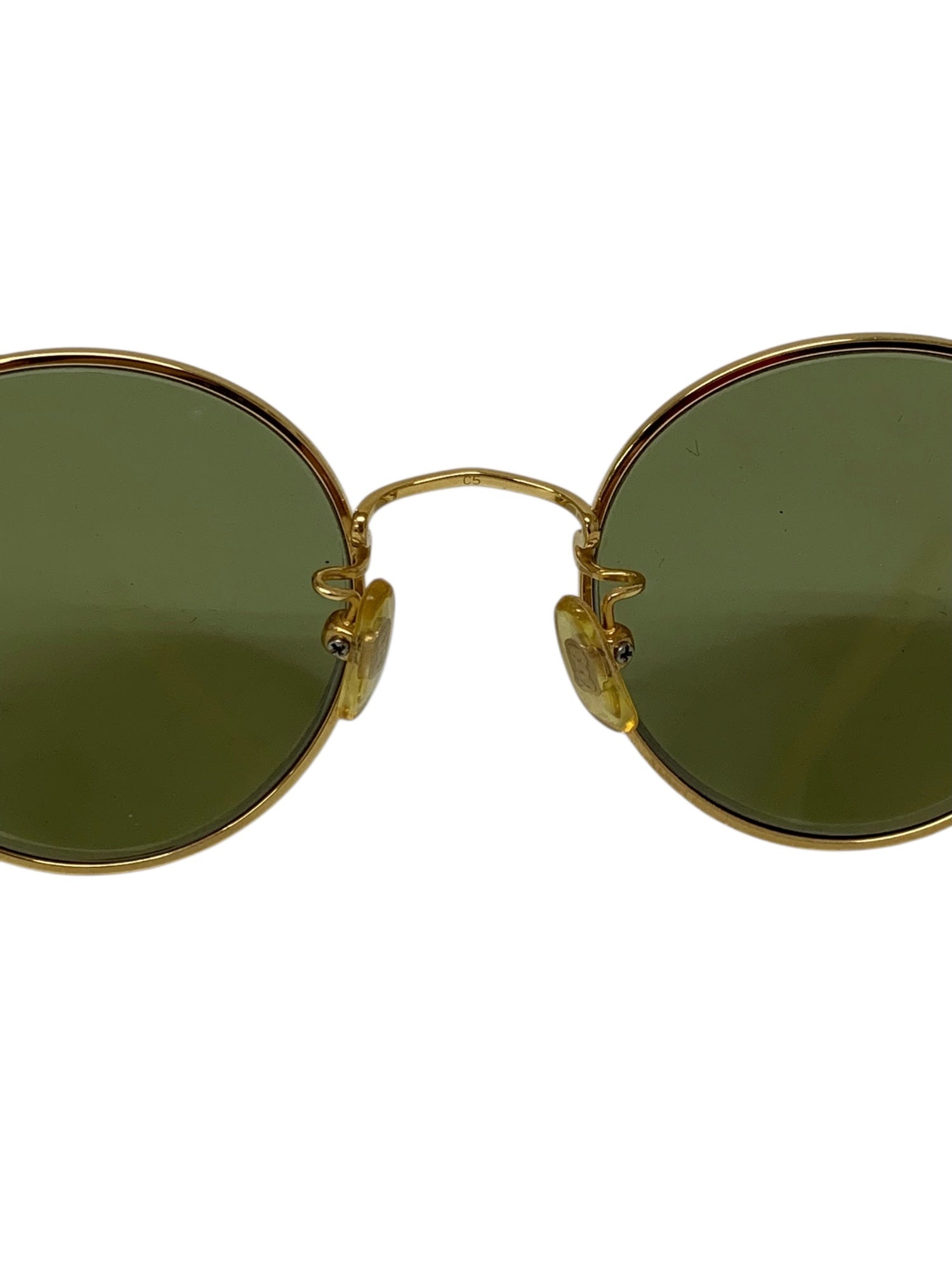 白山眼鏡店 C5 サングラス ゴールド ラウンド | 中古ブランド品・古着