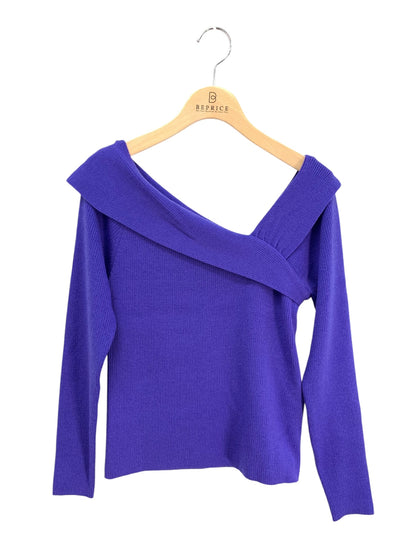 グレースコンチネンタル アシメショルダーニットトップ 18443039 36 パープル ITUN2I1KFVUE