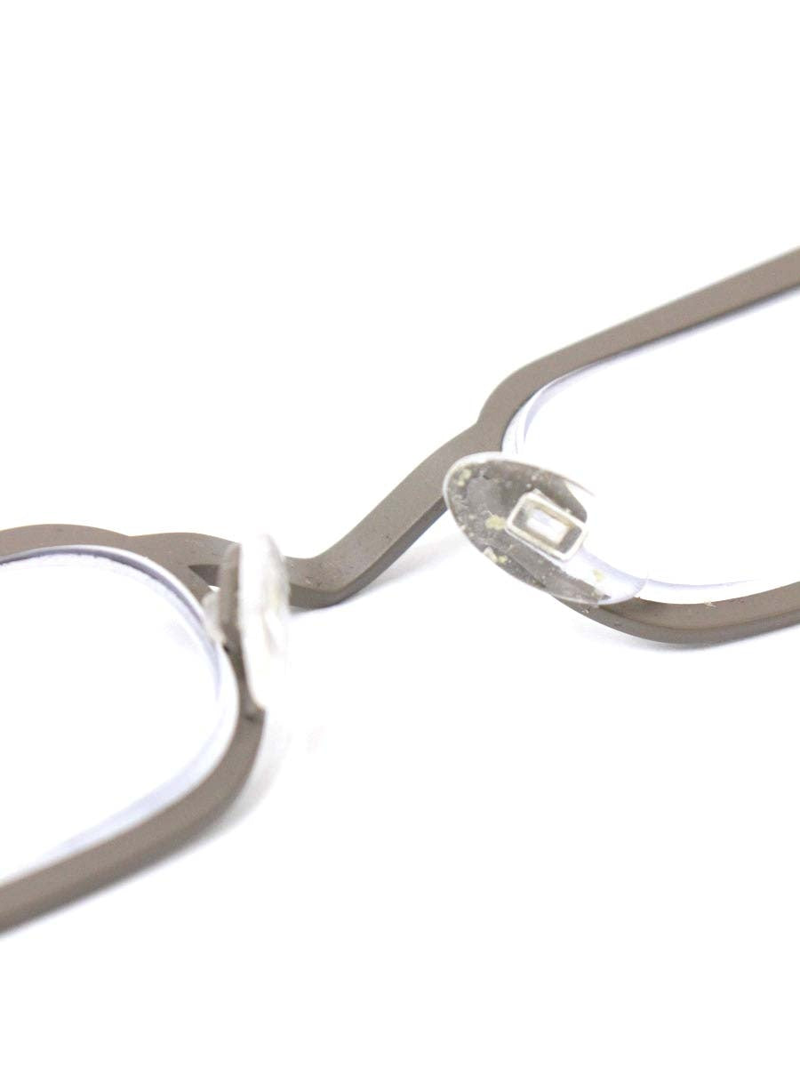 テオ Presidente 137 メガネ グレージュ メタルフレーム フルリム スクエア IT76XNVUXKXS 【SALE】