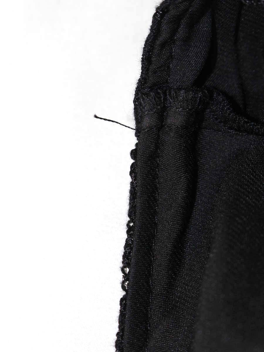 Her lip to フローラルレースラファルドトップ 1222302056 M ブラック フレンチスリーブ ITSAW6BFLMY2 【SALE】