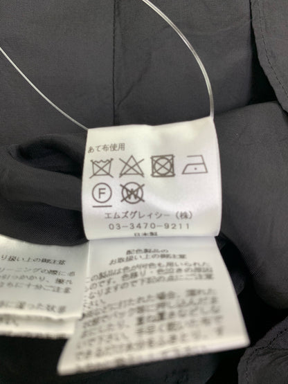 エムズグレイシー 011316 ワンピース 38 ブラック フラワーモチーフ 切替 ネックリボン ITNPR83FWOVQ