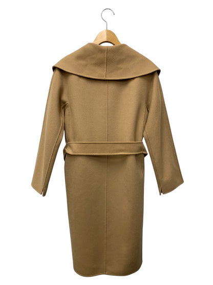 エスマックスマーラ 901112016 ガウンコート 38 ブラウン ウール IT8M7BNKTDZ2